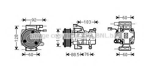 PRASCO MZK251 Компресор, кондиціонер