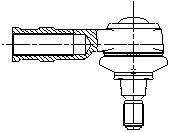 VOLVO 679290 Наконечник поперечної кермової тяги