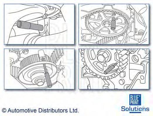 BLUE PRINT ADM55501 Комплект інструменту, що позиційно фіксує, газорозподільник.