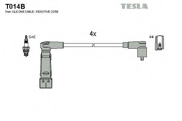 TESLA T014B Комплект дротів запалювання
