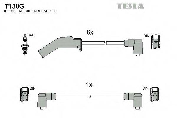 TESLA T130G Комплект дротів запалювання