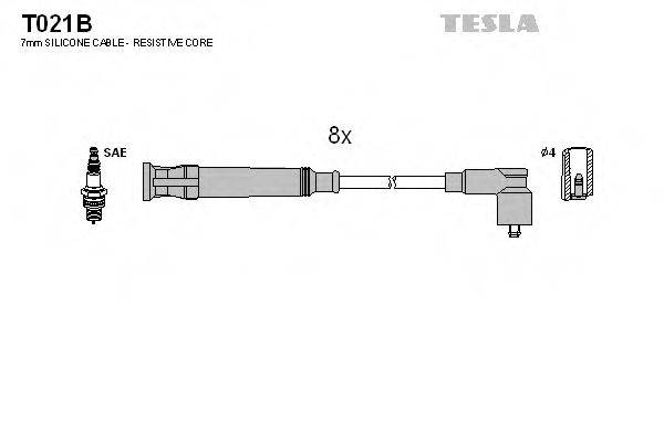 TESLA T021B Комплект дротів запалювання