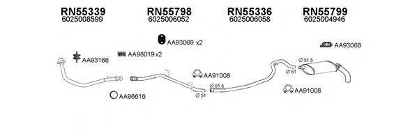 VENEPORTE 550337 Система випуску ОГ