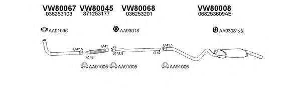 VENEPORTE 800021 Система випуску ОГ