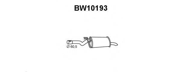 BMW 18301436536 Глушник вихлопних газів кінцевий