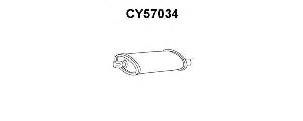 CHRYSLER E0022502 Глушник вихлопних газів кінцевий