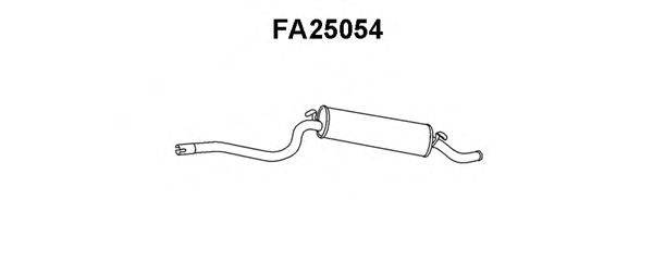 VENEPORTE FA25054 Глушник вихлопних газів кінцевий