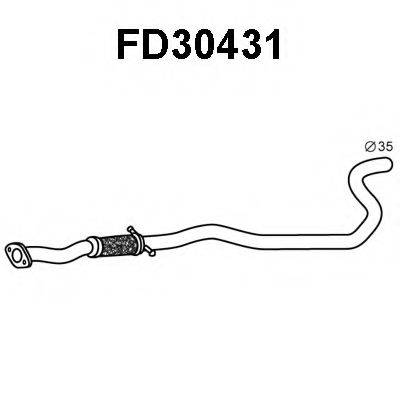 VENEPORTE FD30431 Труба вихлопного газу