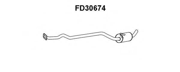 VENEPORTE FD30674 Середній глушник вихлопних газів