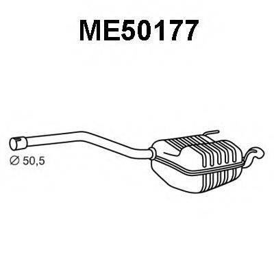 VENEPORTE ME50177 Глушник вихлопних газів кінцевий