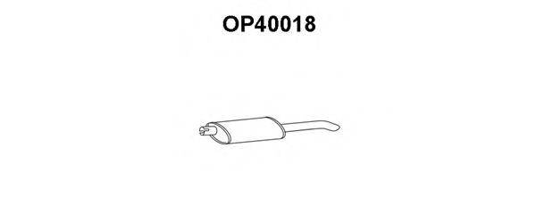 OPEL 90501106 Глушник вихлопних газів кінцевий