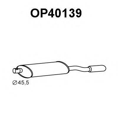OPEL 5819116 Глушник вихлопних газів кінцевий