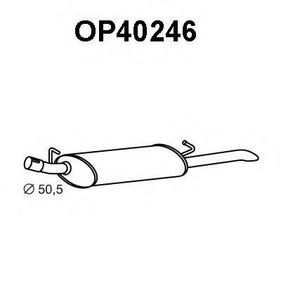 OPEL 0852355 Глушник вихлопних газів кінцевий