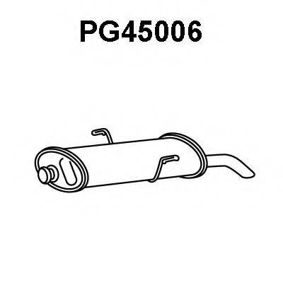 VENEPORTE PG45006 Глушник вихлопних газів кінцевий