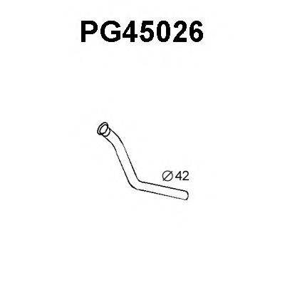 VENEPORTE PG45026 Труба вихлопного газу