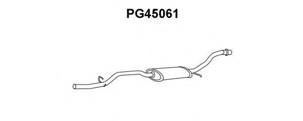 VENEPORTE PG45061 Середній глушник вихлопних газів