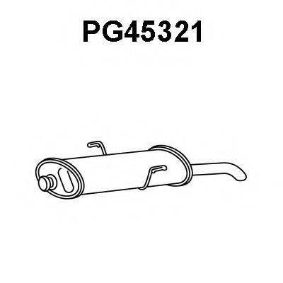 VENEPORTE PG45321 Глушник вихлопних газів кінцевий