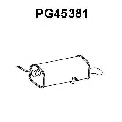 VENEPORTE PG45381 Глушник вихлопних газів кінцевий