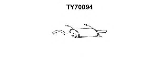 VENEPORTE TY70094 Глушник вихлопних газів кінцевий