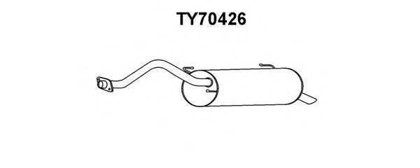 VENEPORTE TY70426 Глушник вихлопних газів кінцевий