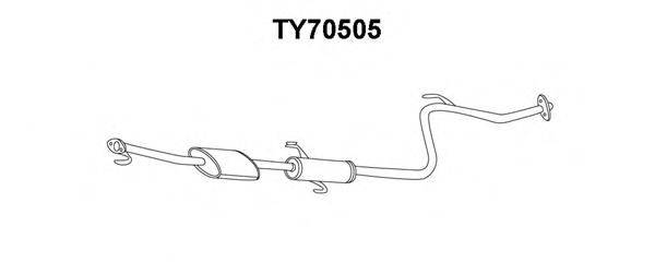 VENEPORTE TY70505 Середній глушник вихлопних газів