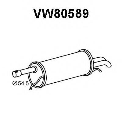 VAG 3B0253609E Глушник вихлопних газів кінцевий
