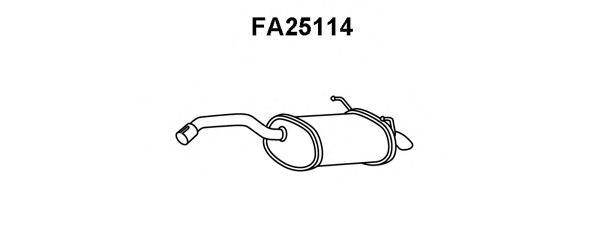 VENEPORTE FA25114 Глушник вихлопних газів кінцевий