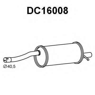 VENEPORTE DC16008 Глушник вихлопних газів кінцевий