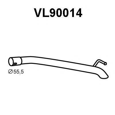 VENEPORTE VL90014 Труба вихлопного газу