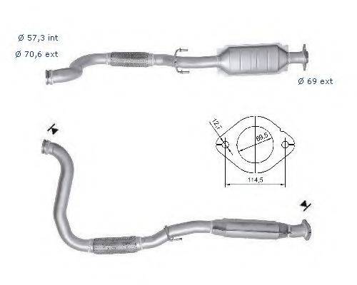 MAGNAFLOW 61605D Каталізатор