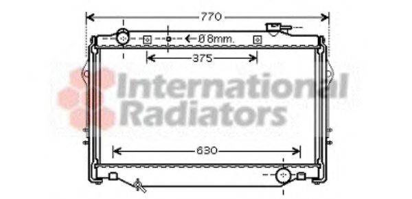 VAN WEZEL 53002375 Радіатор, охолодження двигуна