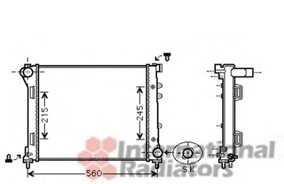 FIAT / LANCIA 51785398 Радіатор, охолодження двигуна