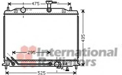 VAN WEZEL 83002080 Радіатор, охолодження двигуна