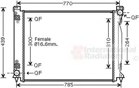 VAN WEZEL 03002232 Радіатор, охолодження двигуна