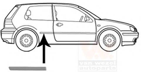 VAN WEZEL 5888410 Облицювання / захисна накладка, боковина