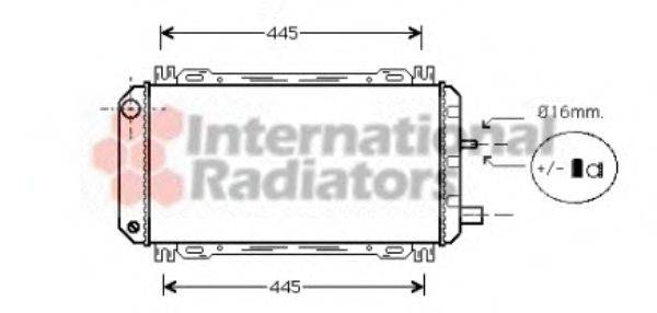 NRF 504016 Радіатор, охолодження двигуна