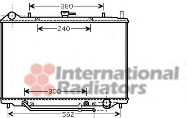 VAN WEZEL 37002455 Радіатор, охолодження двигуна