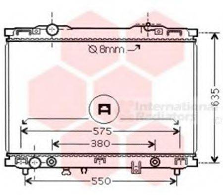 VAN WEZEL 83002057 Радіатор, охолодження двигуна