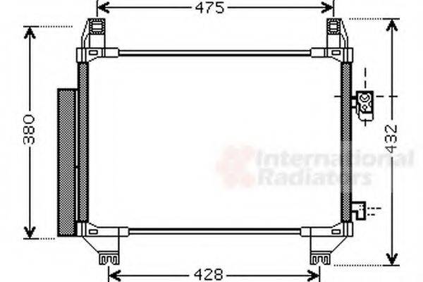 VAN WEZEL 53005407 Конденсатор, кондиціонер