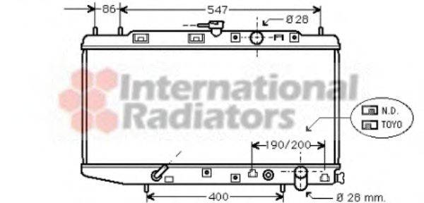 VAN WEZEL 25002064 Радіатор, охолодження двигуна