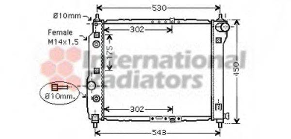 VAN WEZEL 81002069 Радіатор, охолодження двигуна