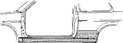 VAN WEZEL 5824101 Накладка порога