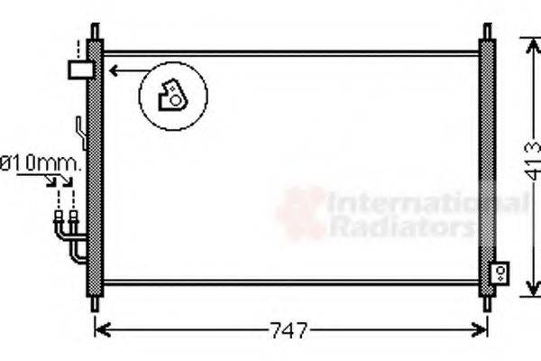 VAN WEZEL 25005234 Конденсатор, кондиціонер