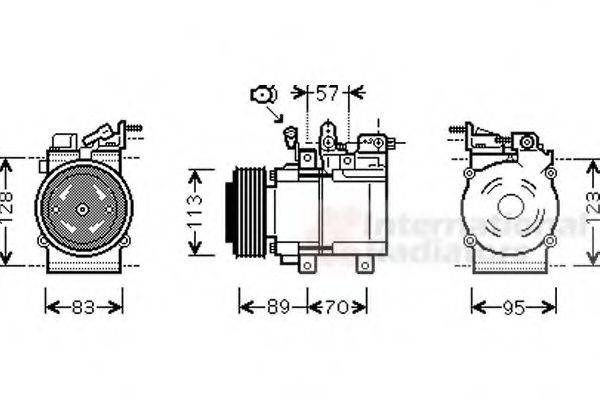 VAN WEZEL 8300K137 Компресор, кондиціонер