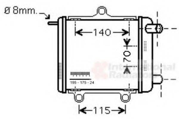 VAN WEZEL 03002258 Радіатор, охолодження двигуна