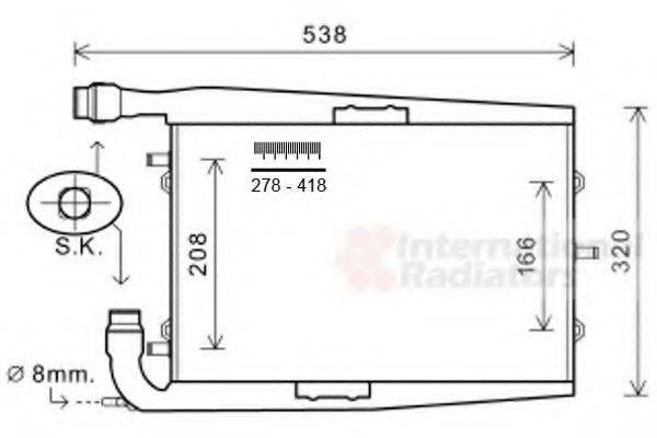 VAN WEZEL 74002073 Радіатор, охолодження двигуна