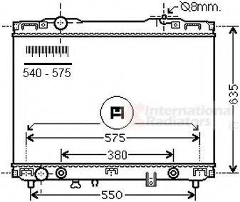 VAN WEZEL 83002175 Радіатор, охолодження двигуна