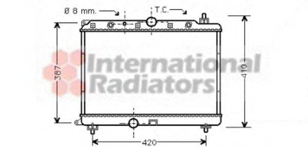 ROV/TRI/JAG/AUS/MG PCC105500SLP Радіатор, охолодження двигуна