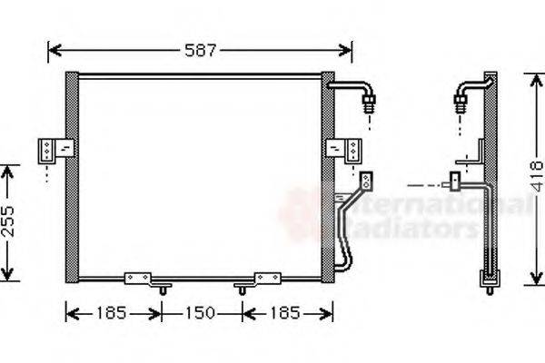 VAN WEZEL 83005015 Конденсатор, кондиціонер