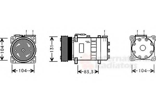 ROV/TRI/JAG/AUS/MG JPB100680 Компресор, кондиціонер